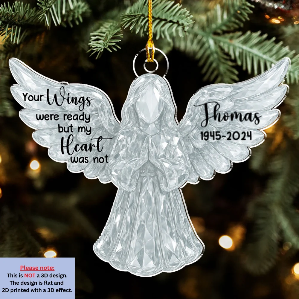 Love In Heaven - Personalized Custom 3D Effect Acrylic Ornament - Image 6
