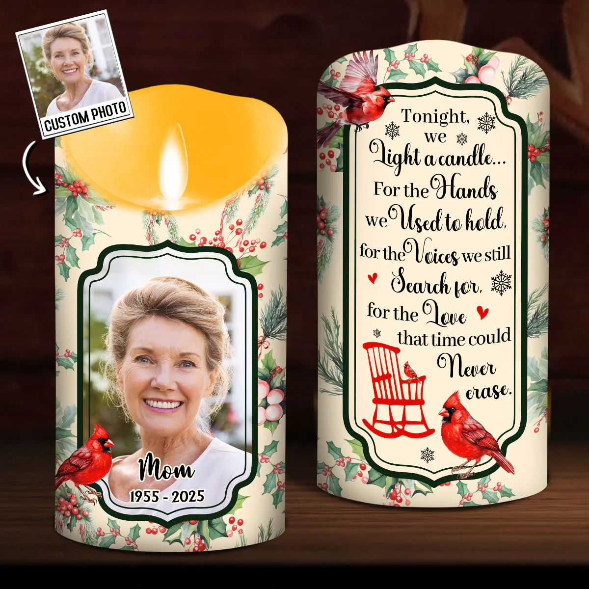 Love In Heaven - Personalized Custom LED Candle