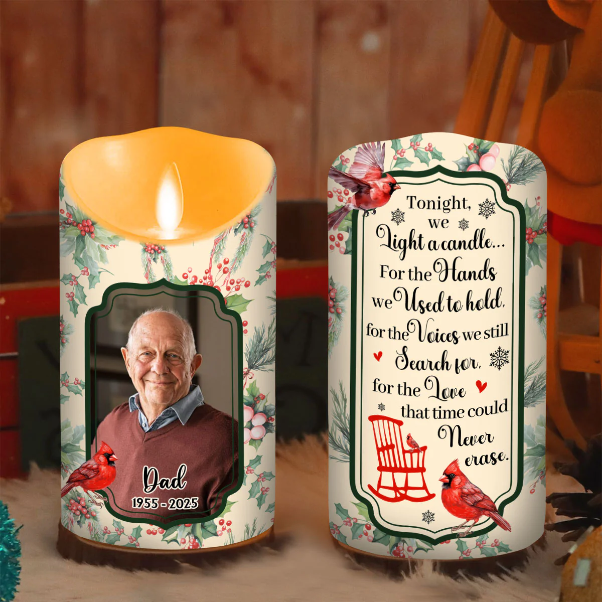 Love In Heaven - Personalized Custom LED Candle - Image 5