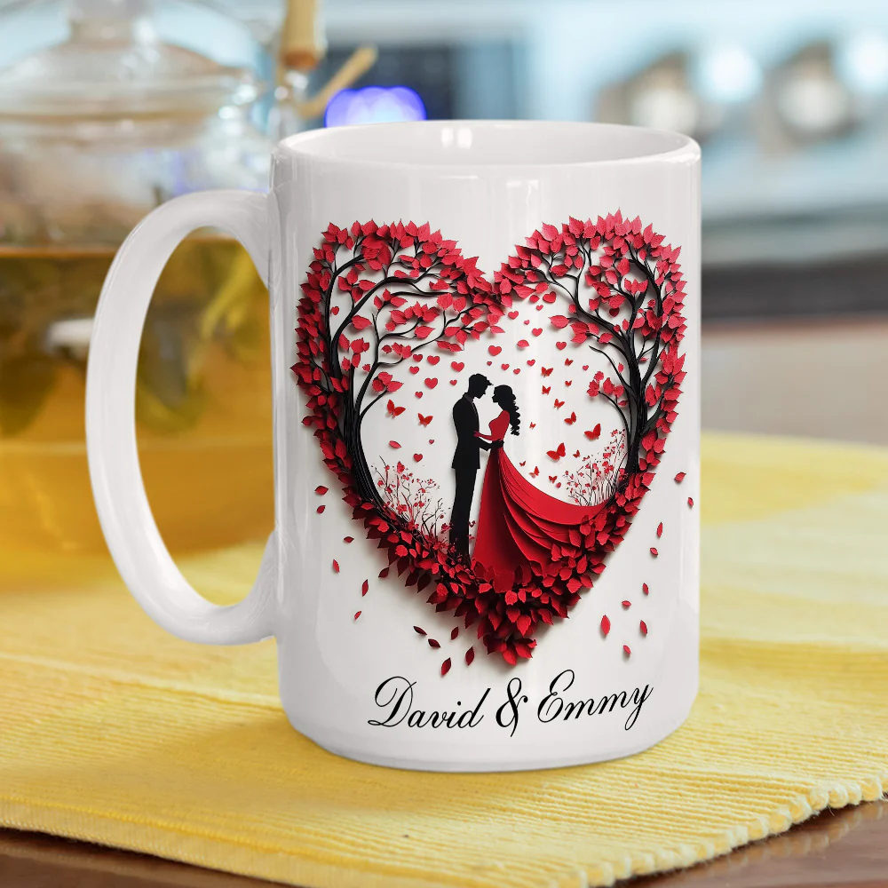 Love Is A Flame That Never Goes Out - Personalized Custom Coffee Mug - Image 10