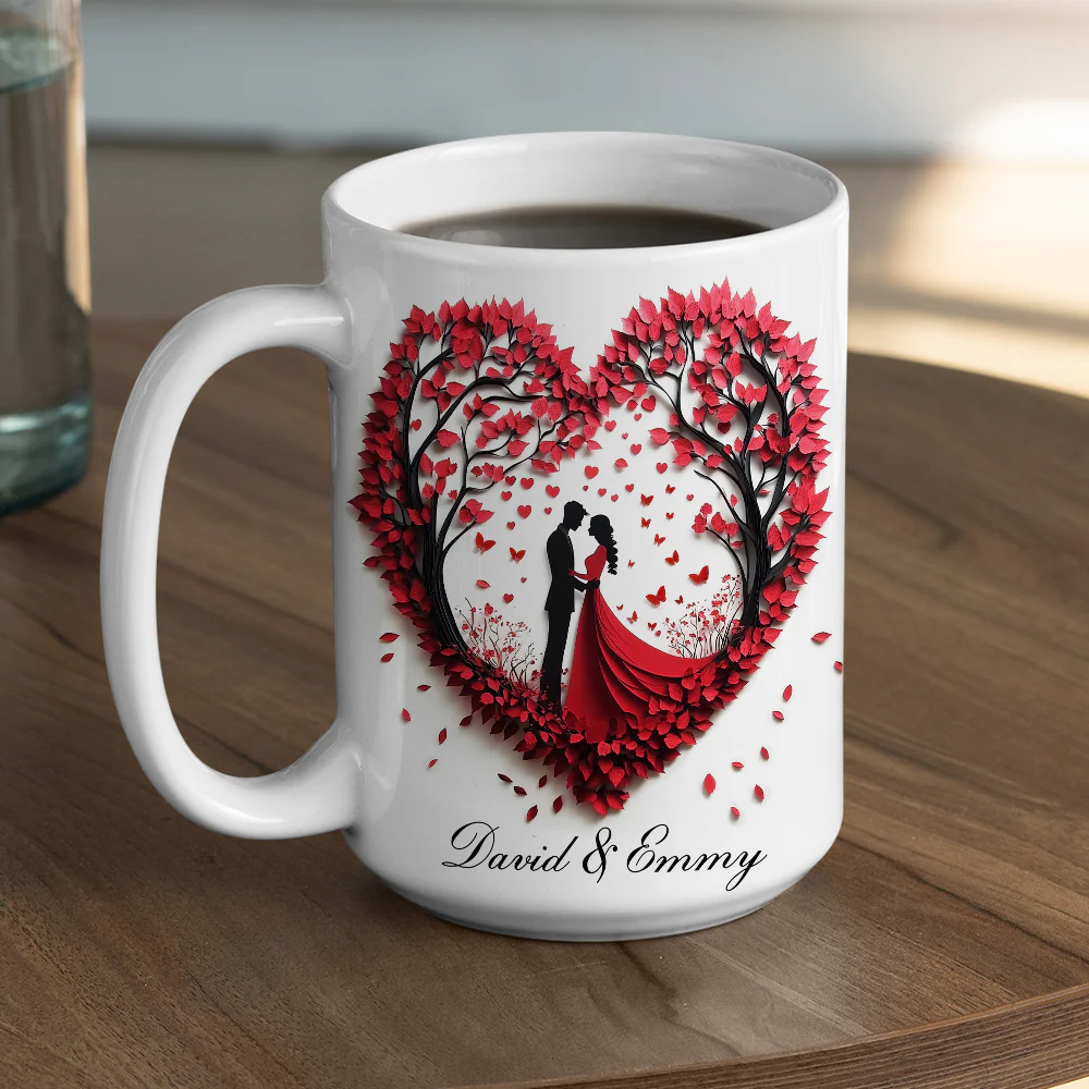 Love Is A Flame That Never Goes Out - Personalized Custom Coffee Mug - Image 9