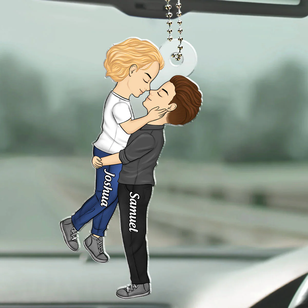 Love is Love - Personalized Custom Car Ornament