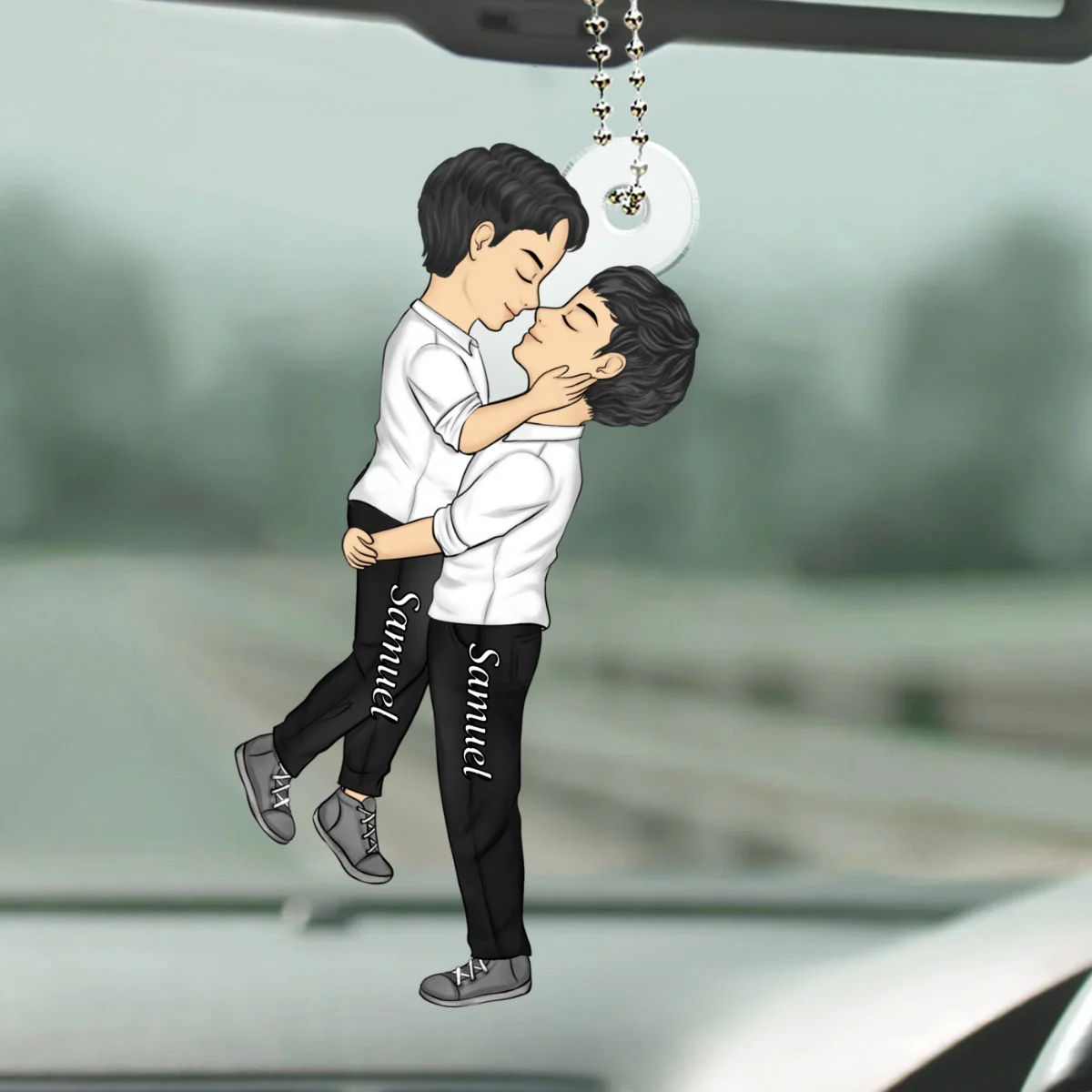 Love is Love - Personalized Custom Car Ornament - Image 6