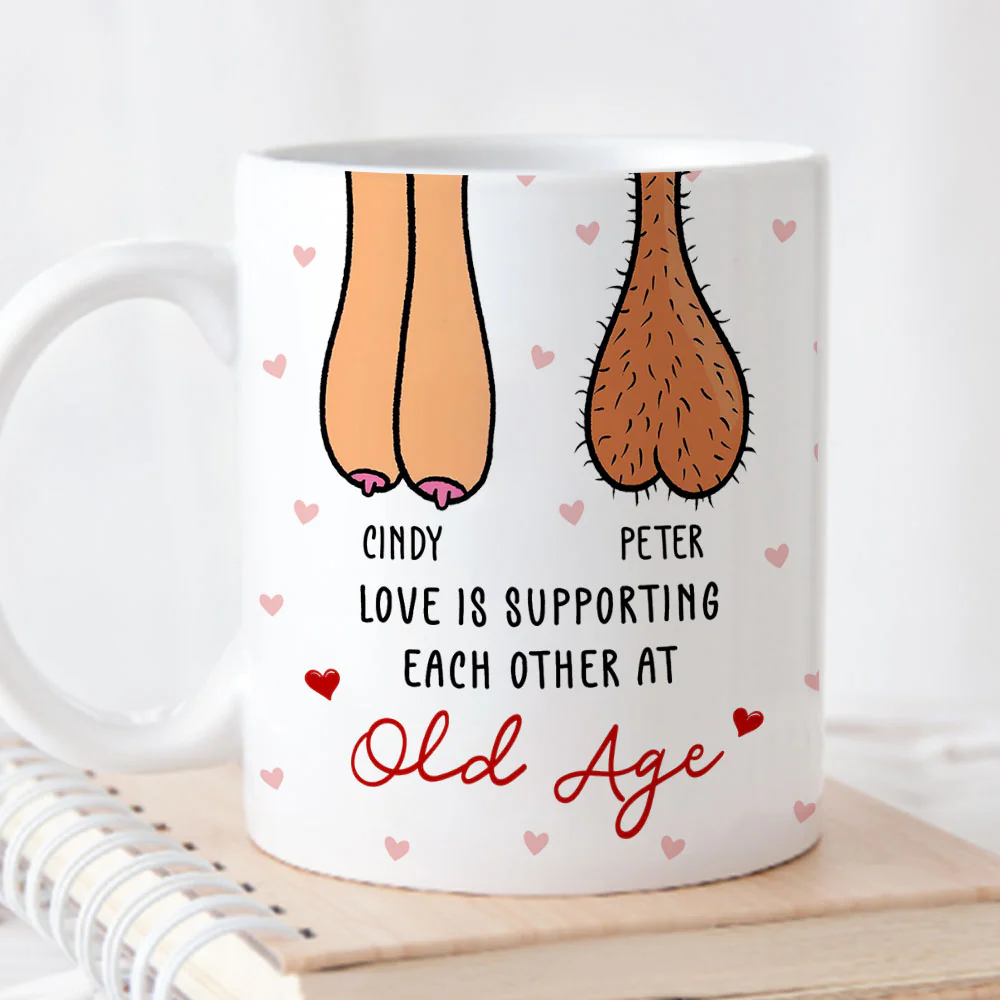 Love Is Supporting - Personalized Custom Coffee Mug - Image 2