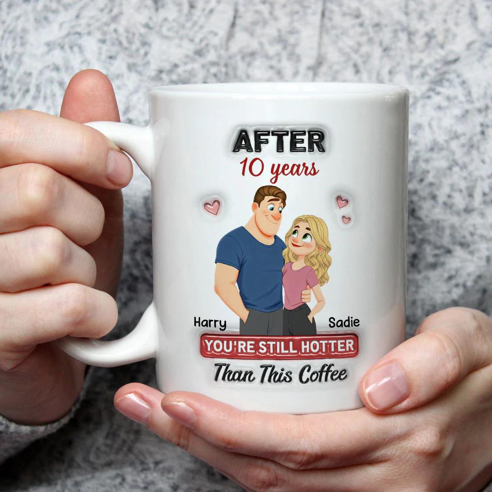 Love Is You - Personalized Custom 3D Inflated Effect Mug - Image 3