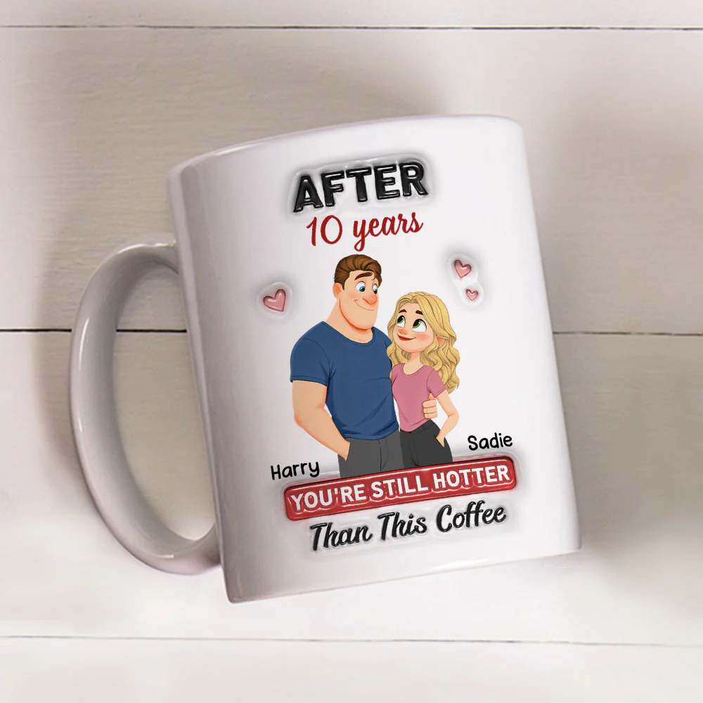 Love Is You - Personalized Custom 3D Inflated Effect Mug - Image 4