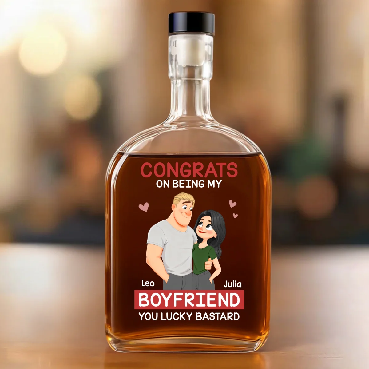 Love Is You - Personalized Custom Spirits Decanter - Image 7