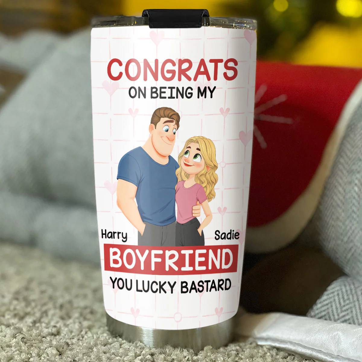 Love Is You - Personalized Custom Tumbler - Image 4