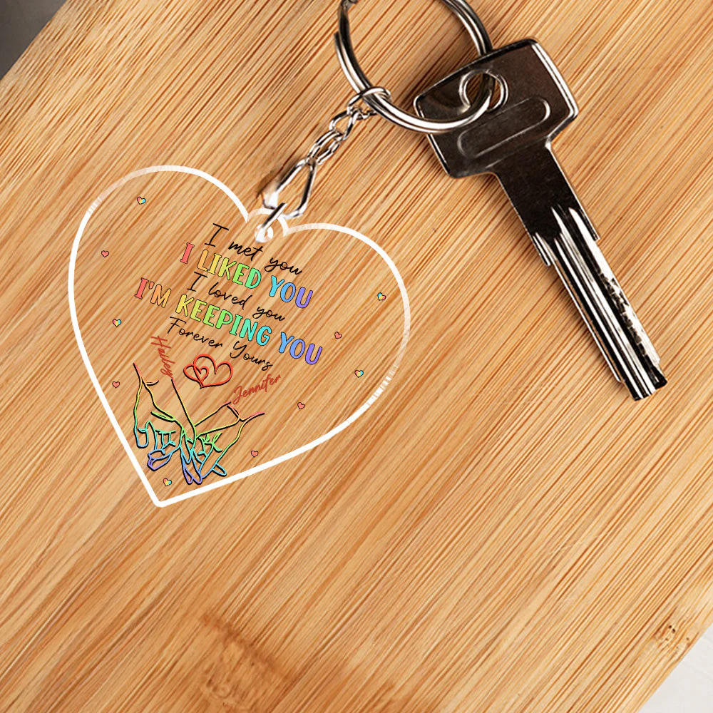 Love Knows No Gender - Personalized Custom Acrylic Keychain - Image 5