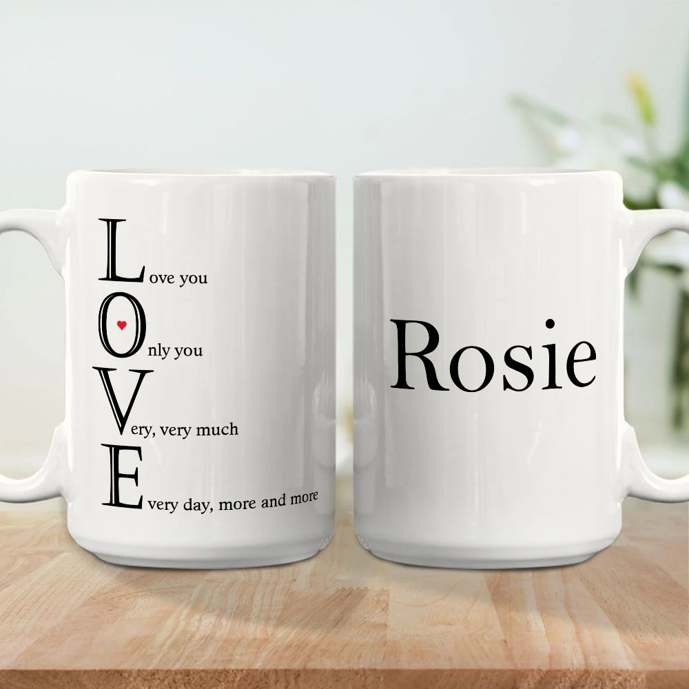 Love Meaning - Personalized Custom Coffee Mug - Image 5
