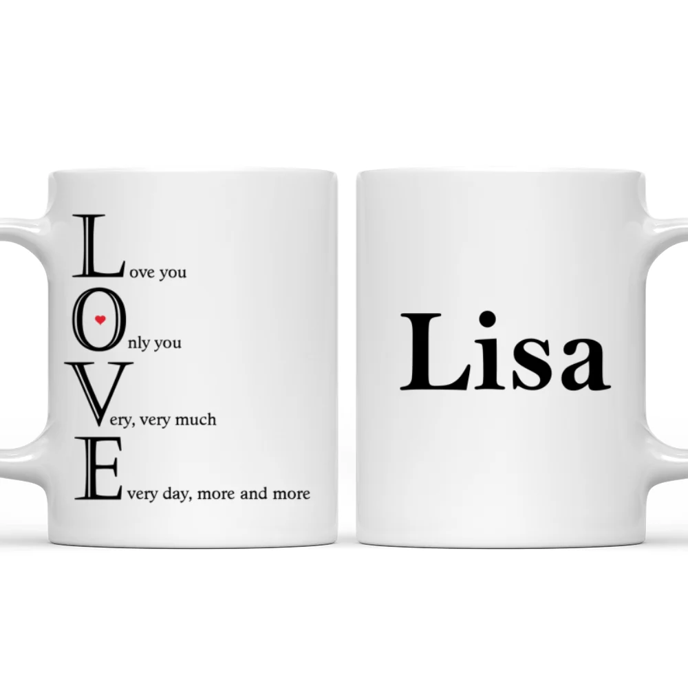 Love Meaning - Personalized Custom Coffee Mug - Image 6