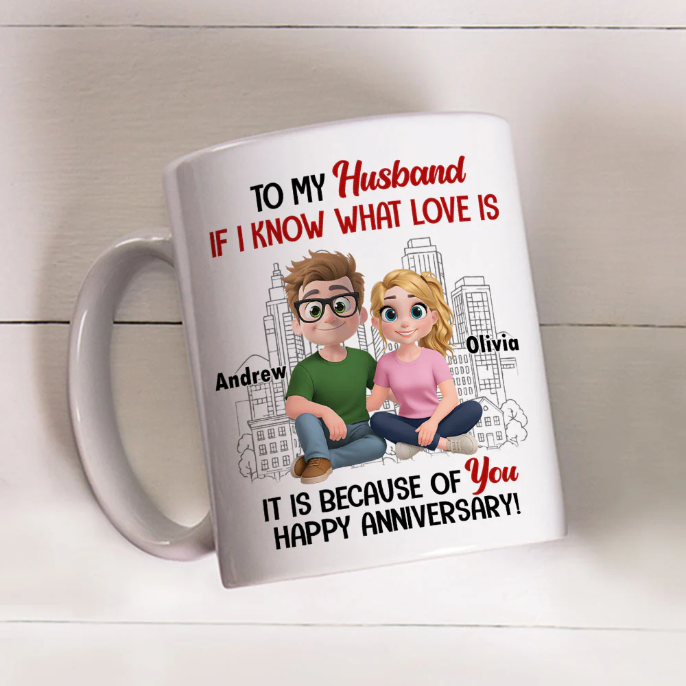 Love Means You And Me - Personalized Custom Coffee Mug - Image 4