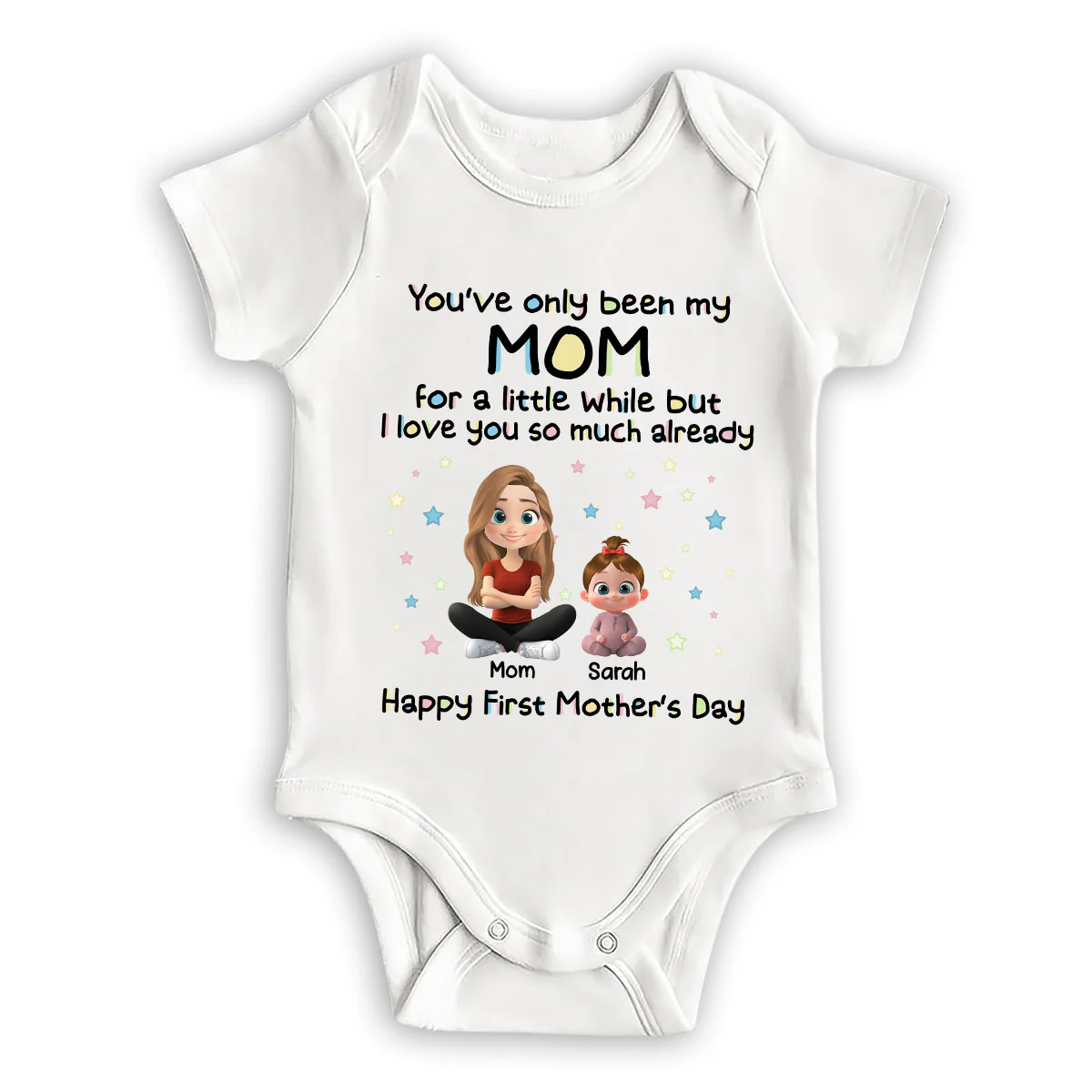 Love Mom So Much - Personalized Custom Baby Onesie
