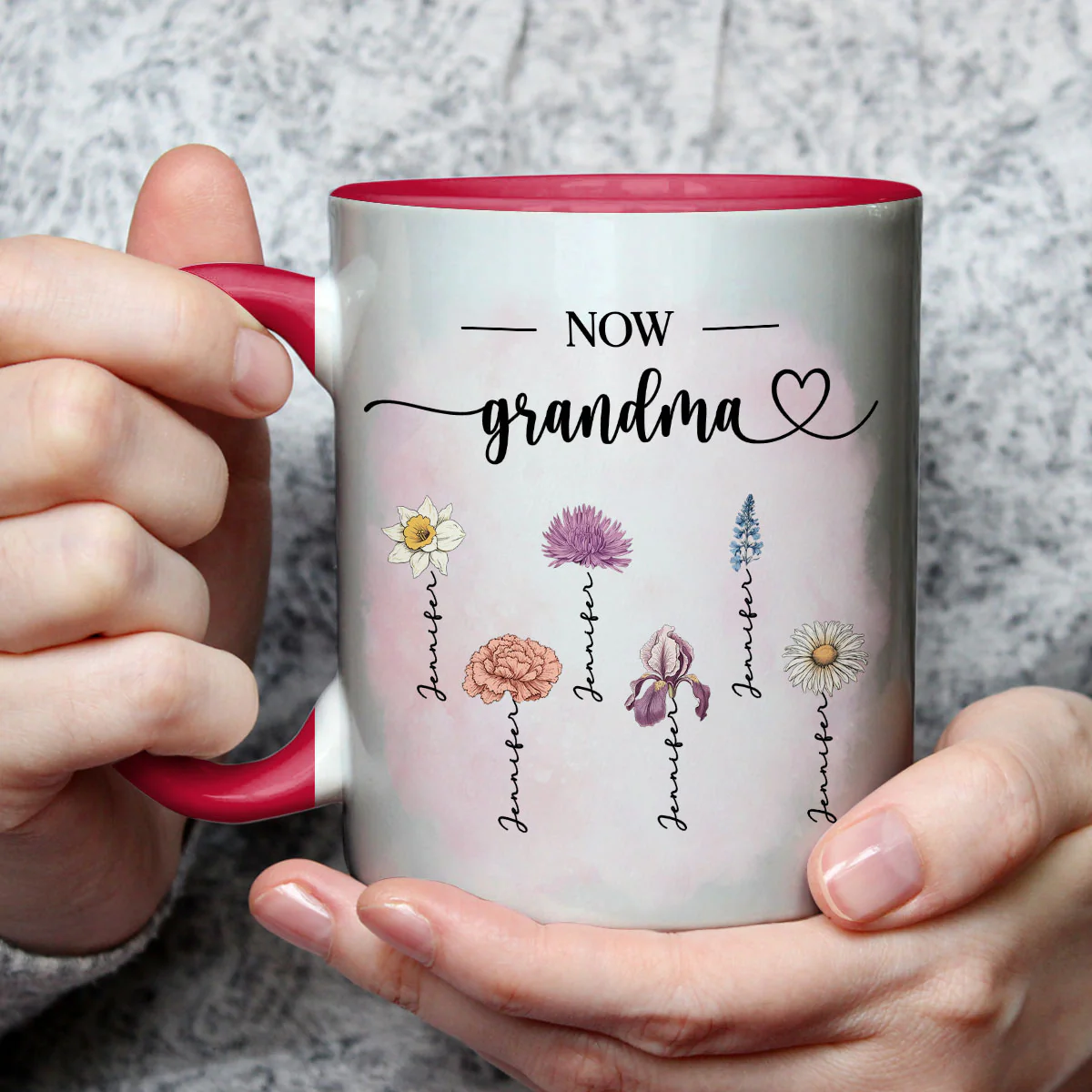 Love Mommy - Personalized Custom Accent Mug - Image 2