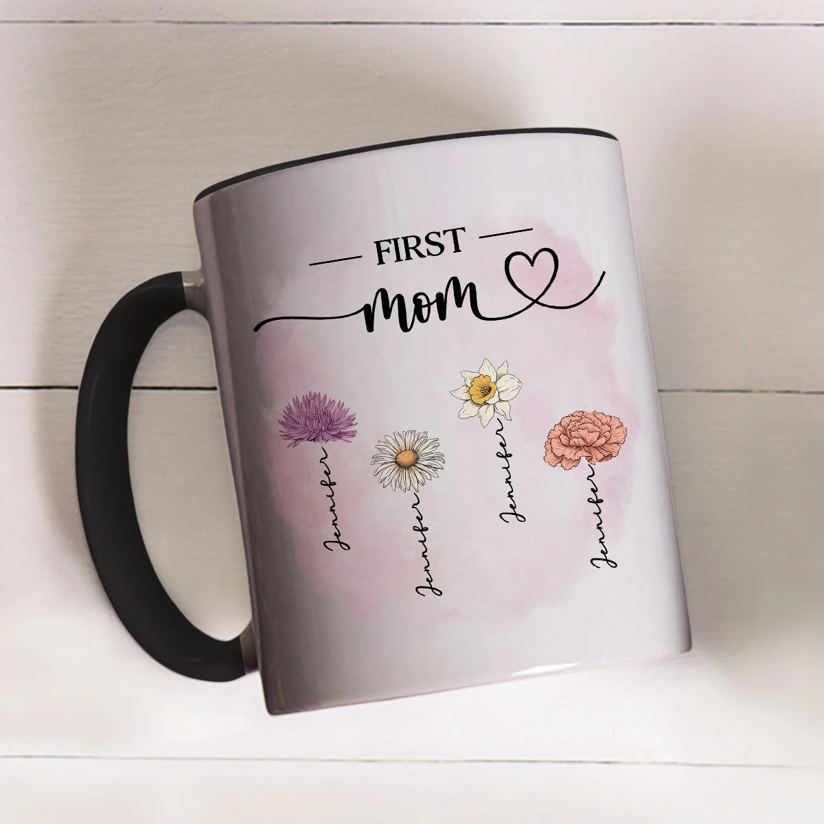 Love Mommy - Personalized Custom Accent Mug - Image 4