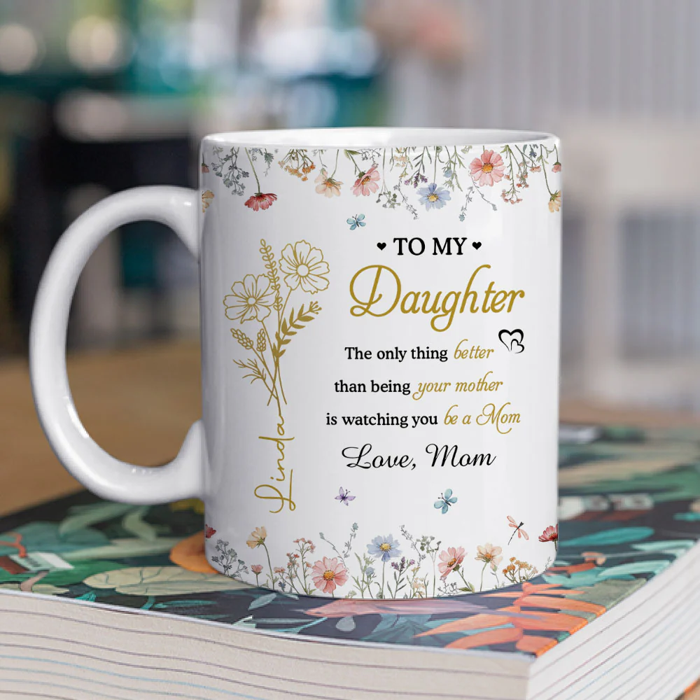 Love My Daughter In Law - Personalized Custom Coffee Mug - Image 2