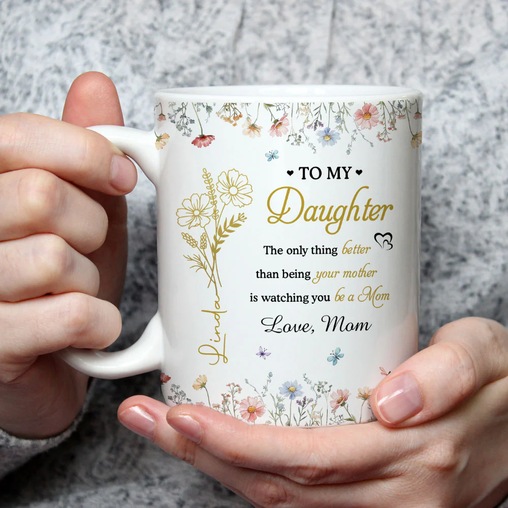 Love My Daughter In Law - Personalized Custom Coffee Mug - Image 3