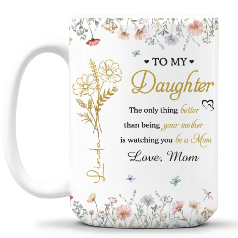 Love My Daughter In Law - Personalized Custom Coffee Mug - Image 8