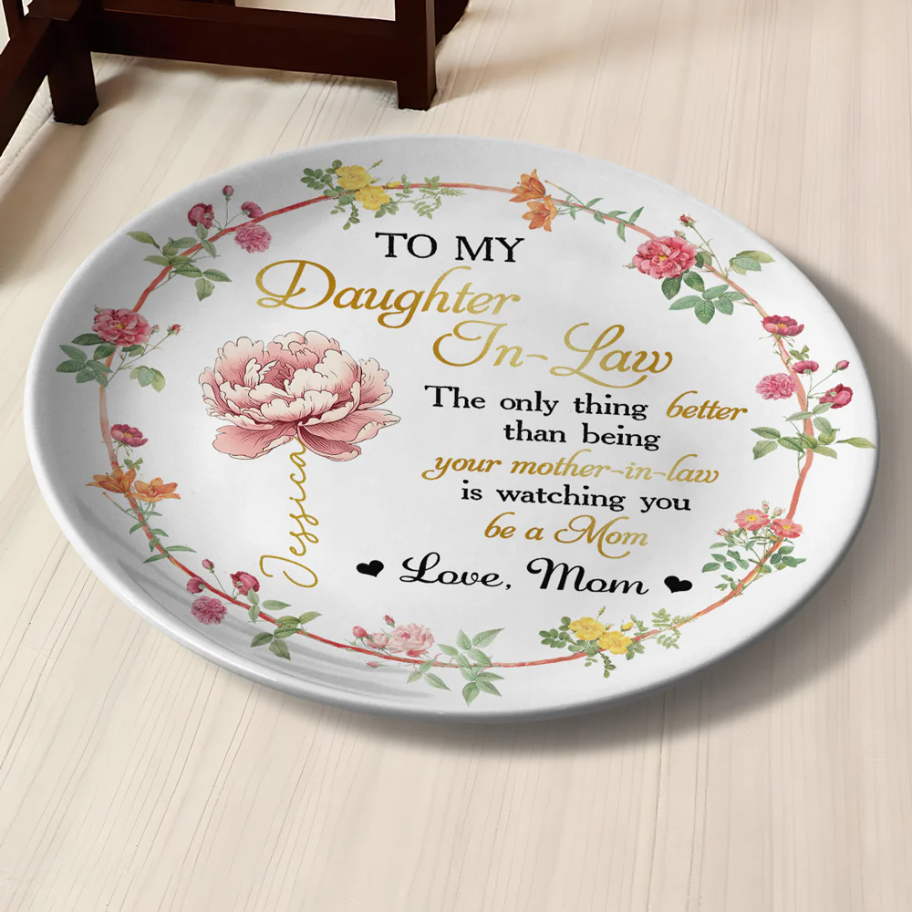 Love My Daughter In Law - Personalized Custom Plate - Image 2