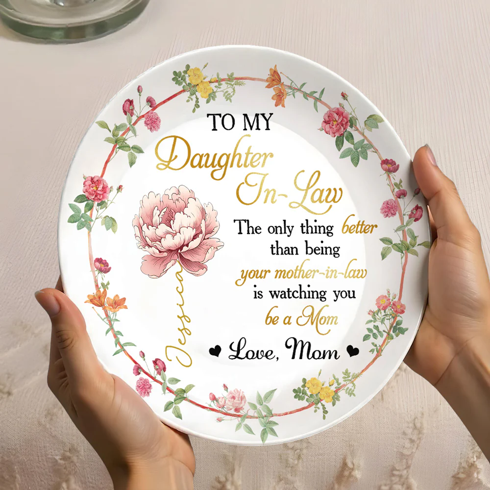 Love My Daughter In Law - Personalized Custom Plate - Image 4