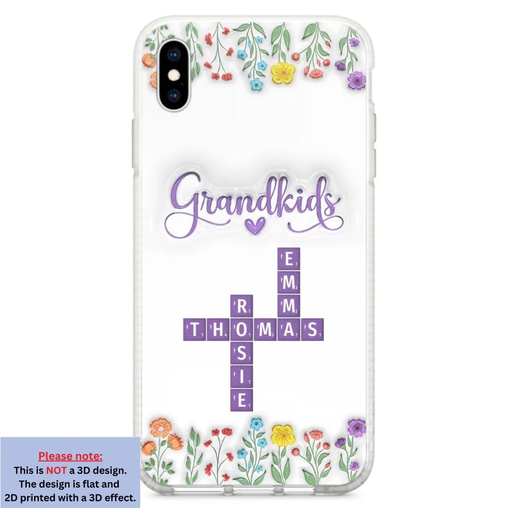 Love My Grandkids Crossword - Personalized Custom 3D Inflated Effect Phone Case - Image 23