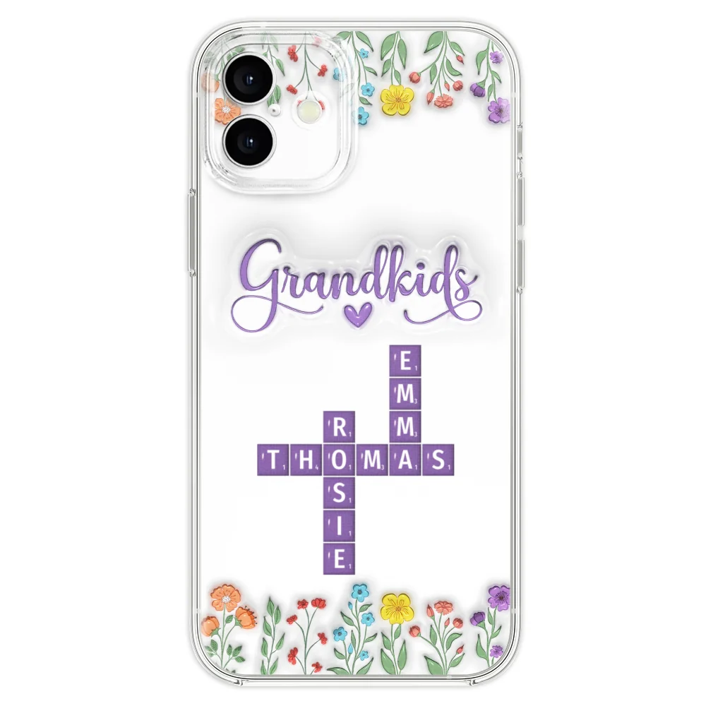 Love My Grandkids Crossword - Personalized Custom 3D Inflated Effect Phone Case - Image 24