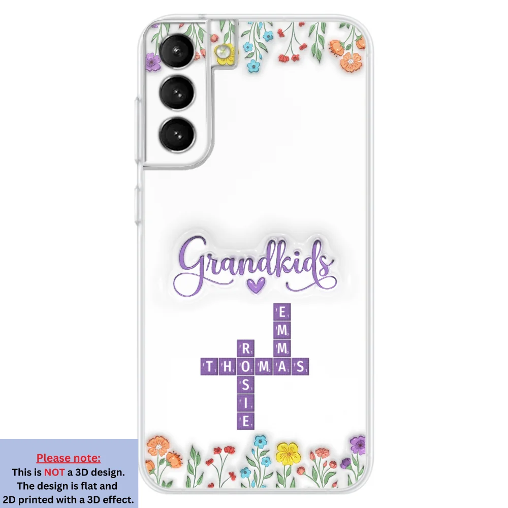 Love My Grandkids Crossword - Personalized Custom 3D Inflated Effect Phone Case - Image 31