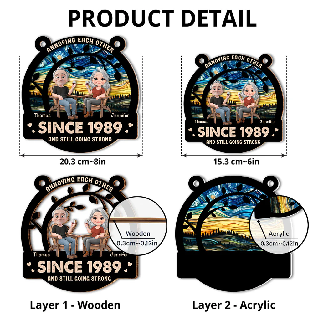 Love Still Going Strong - Personalized Custom Suncatcher - Image 4