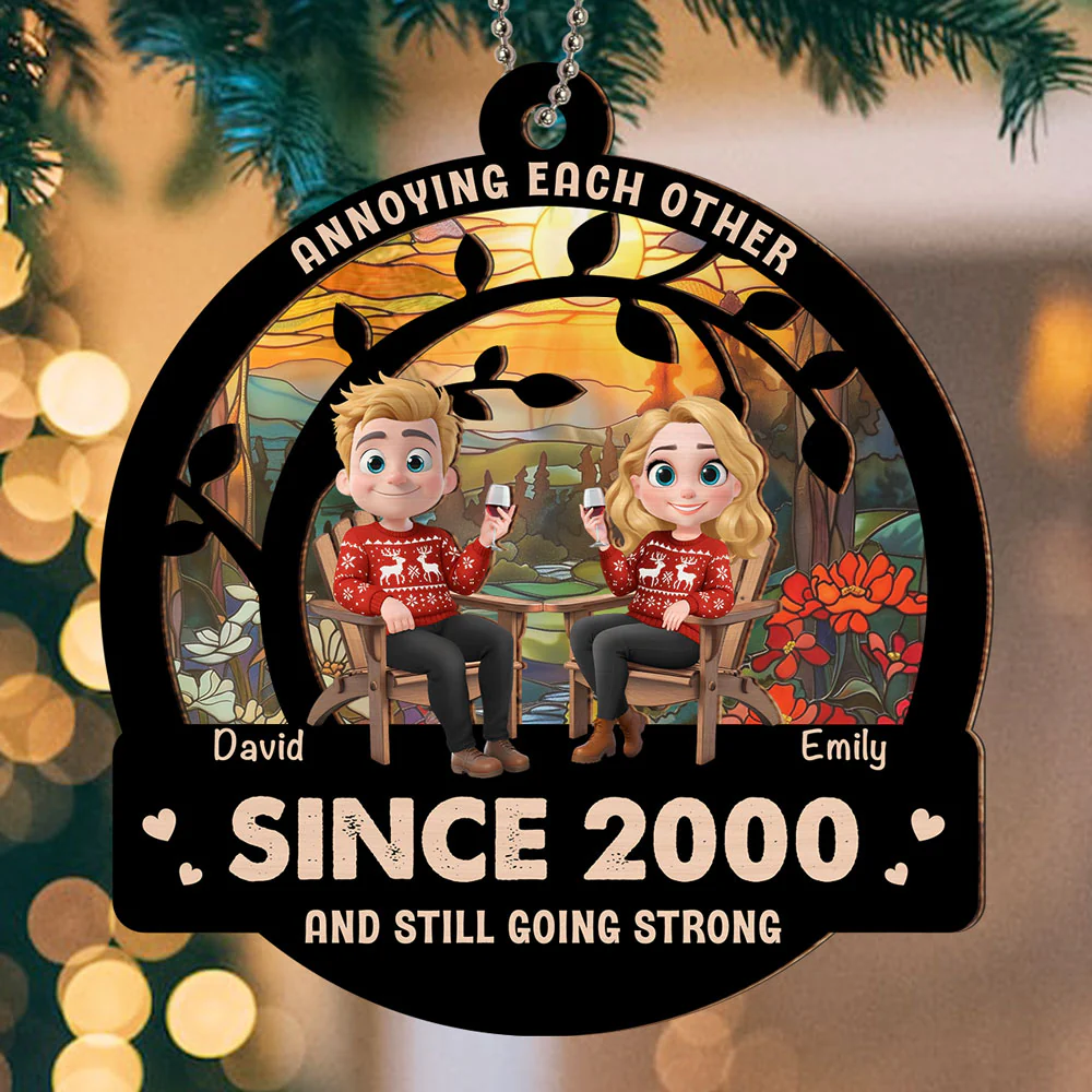 Love Still Going Strong - Personalized Custom Suncatcher Ornament - Image 4