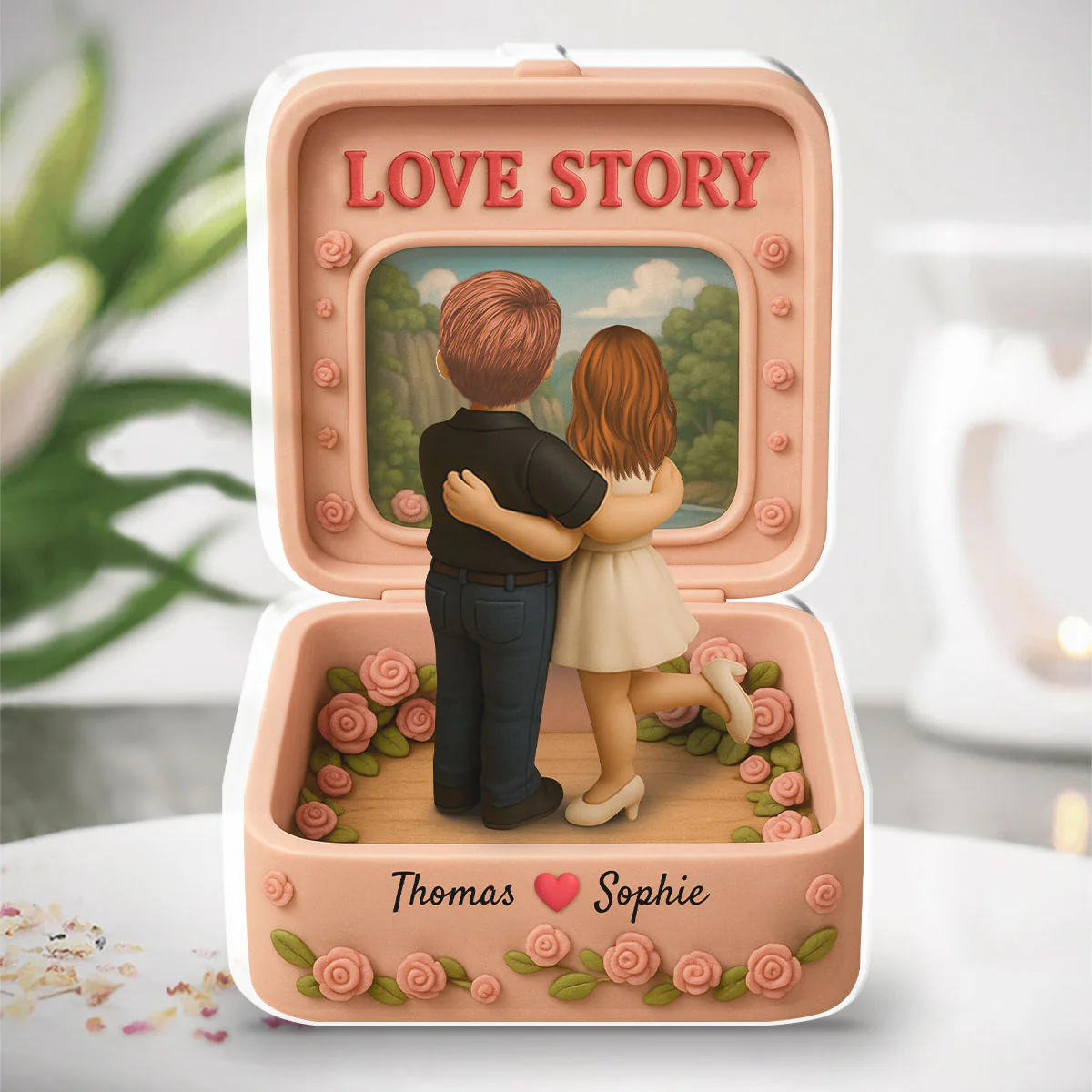 Love Story - Personalized Custom Acrylic Plaque - Image 3