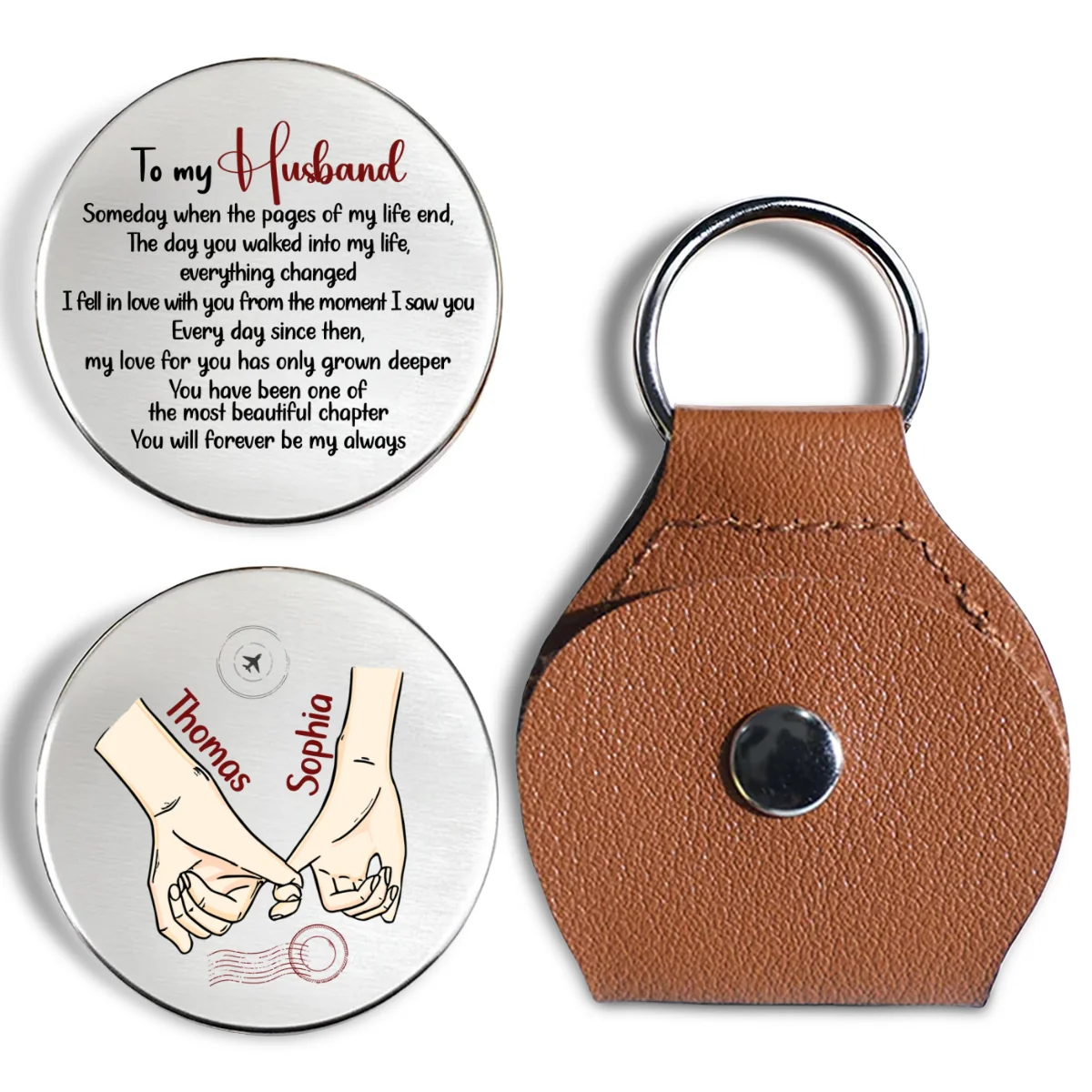 Love Without End - Personalized Custom Pocket Hug - Image 6
