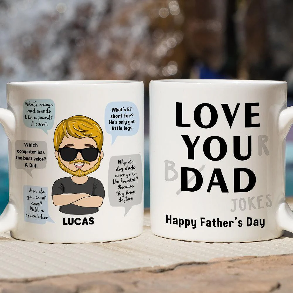 Love You Dad - Personalized Custom Coffee Mug - Image 5