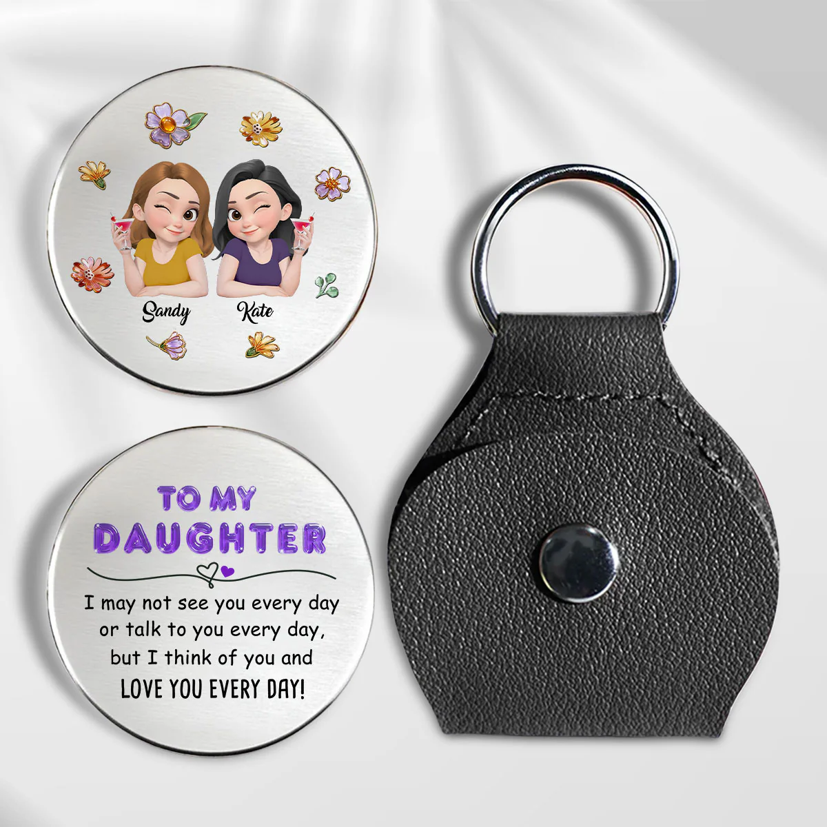 Love You Every Day - Personalized Custom Pocket Hug - Image 5