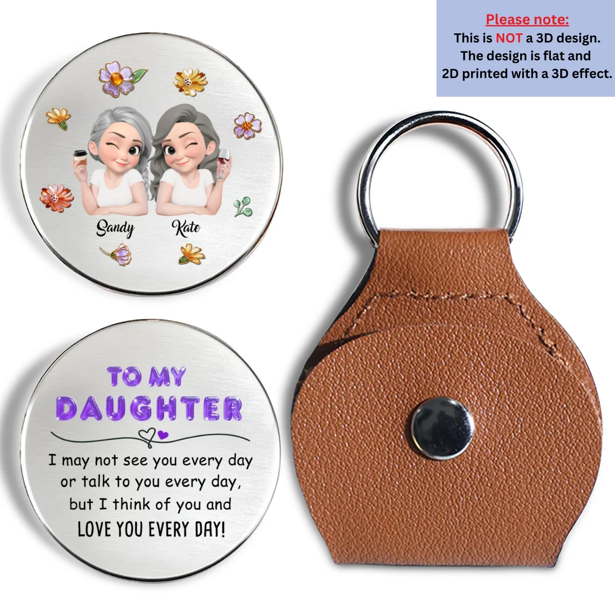Love You Every Day - Personalized Custom Pocket Hug - Image 7
