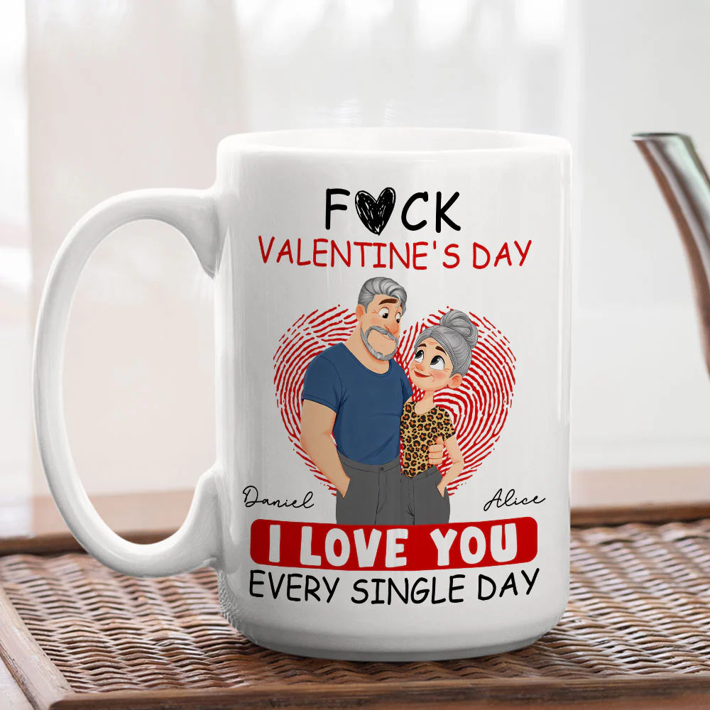 Love You Every Single Day - Personalized Custom Coffee Mug - Image 3