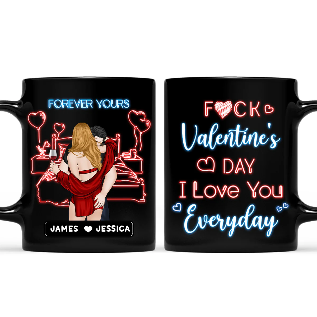 Love You Everyday - Personalized Custom Coffee Mug