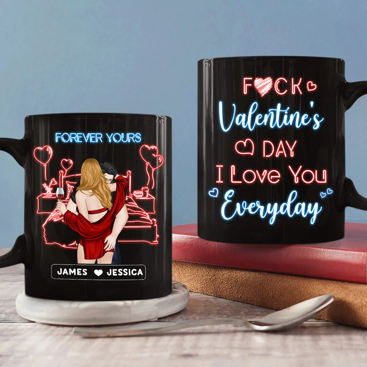 Love You Everyday - Personalized Custom Coffee Mug - Image 2