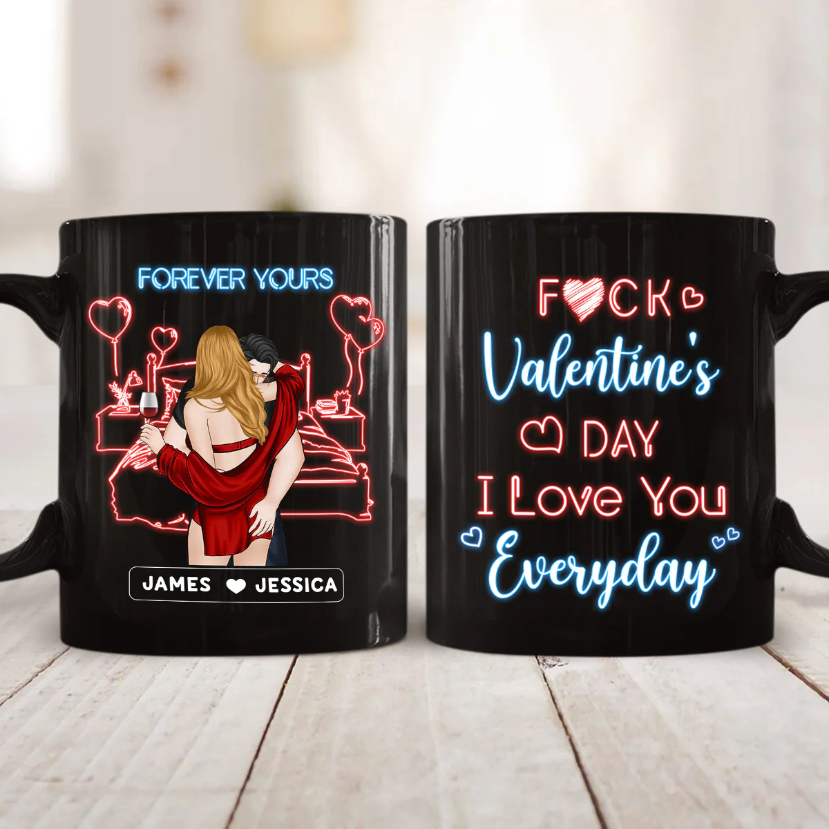 Love You Everyday - Personalized Custom Coffee Mug - Image 3