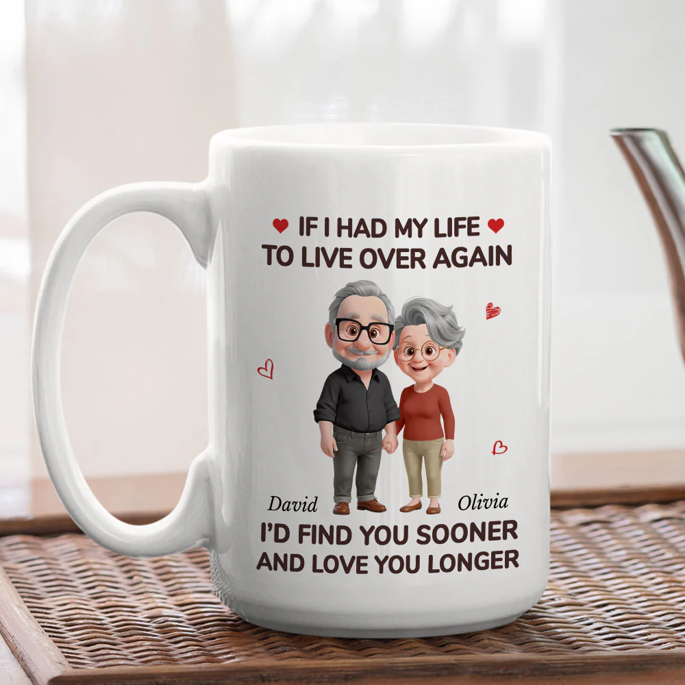 Love You For Life - Personalized Custom Coffee Mug - Image 3