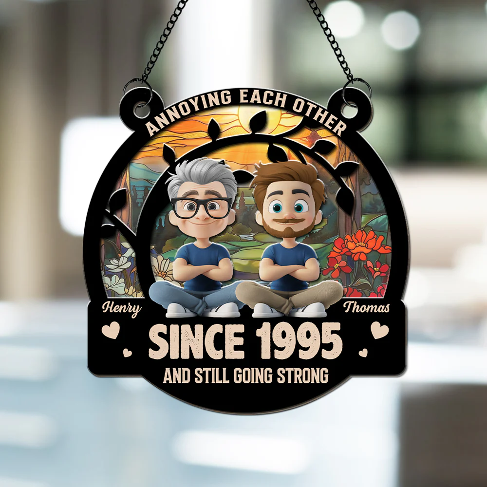 Love You Forever 2 - Personalized Custom Suncatcher - Image 3