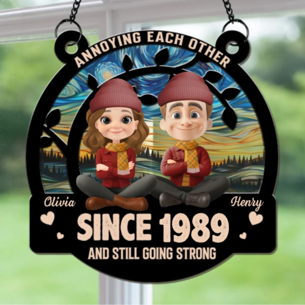 Love You Forever Autumn - Personalized Custom Suncatcher - Image 5