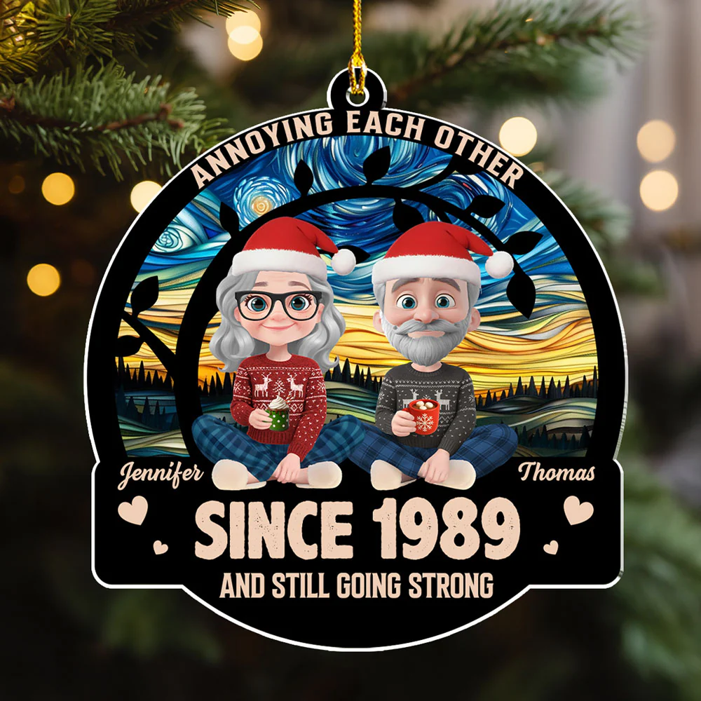 Love You Forever - Personalized Custom Acrylic Ornament - Image 4