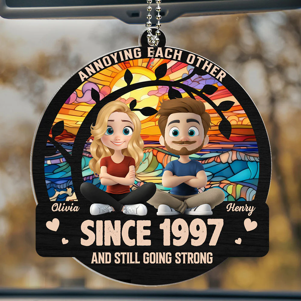 Love You Forever - Personalized Custom Car Ornament - Image 2