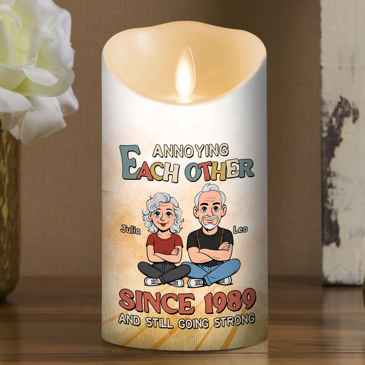 Love You Forever - Personalized Custom LED Candle - Image 2