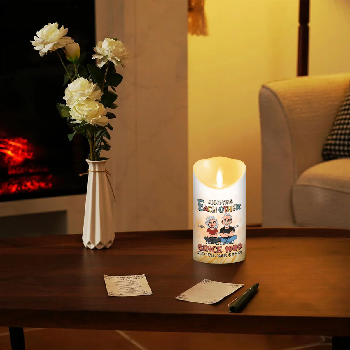 Love You Forever - Personalized Custom LED Candle - Image 4
