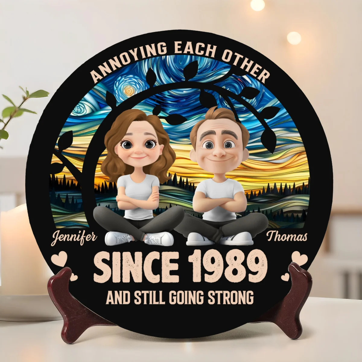 Love You Forever - Personalized Custom Ceramic Plate - Image 6