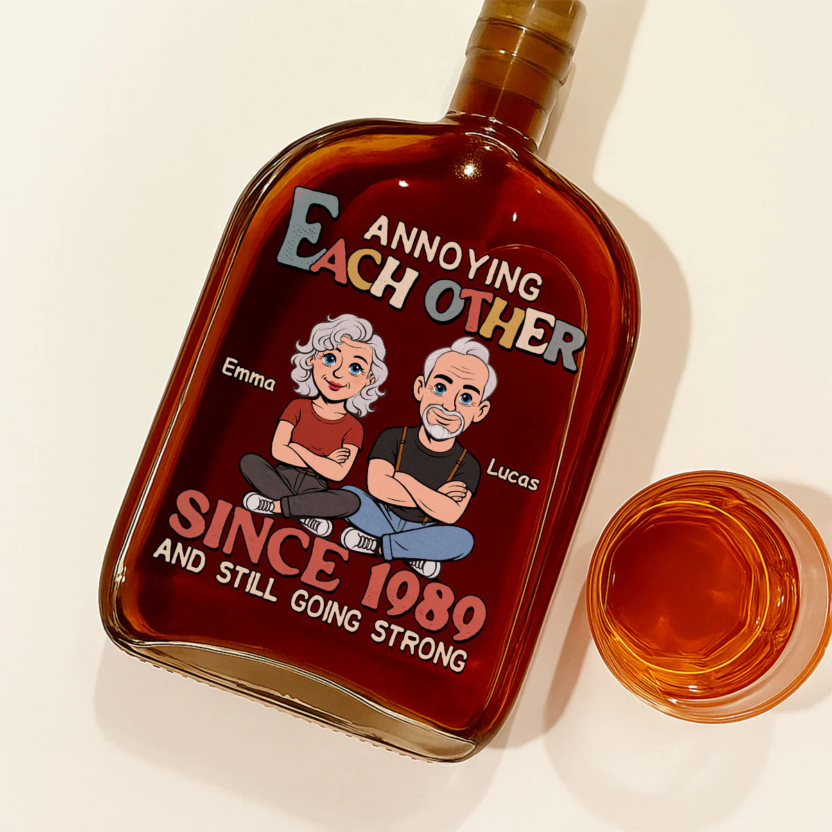 Love You Forever - Personalized Custom Spirits Decanter - Image 2