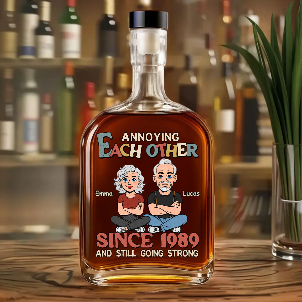 Love You Forever - Personalized Custom Spirits Decanter - Image 3