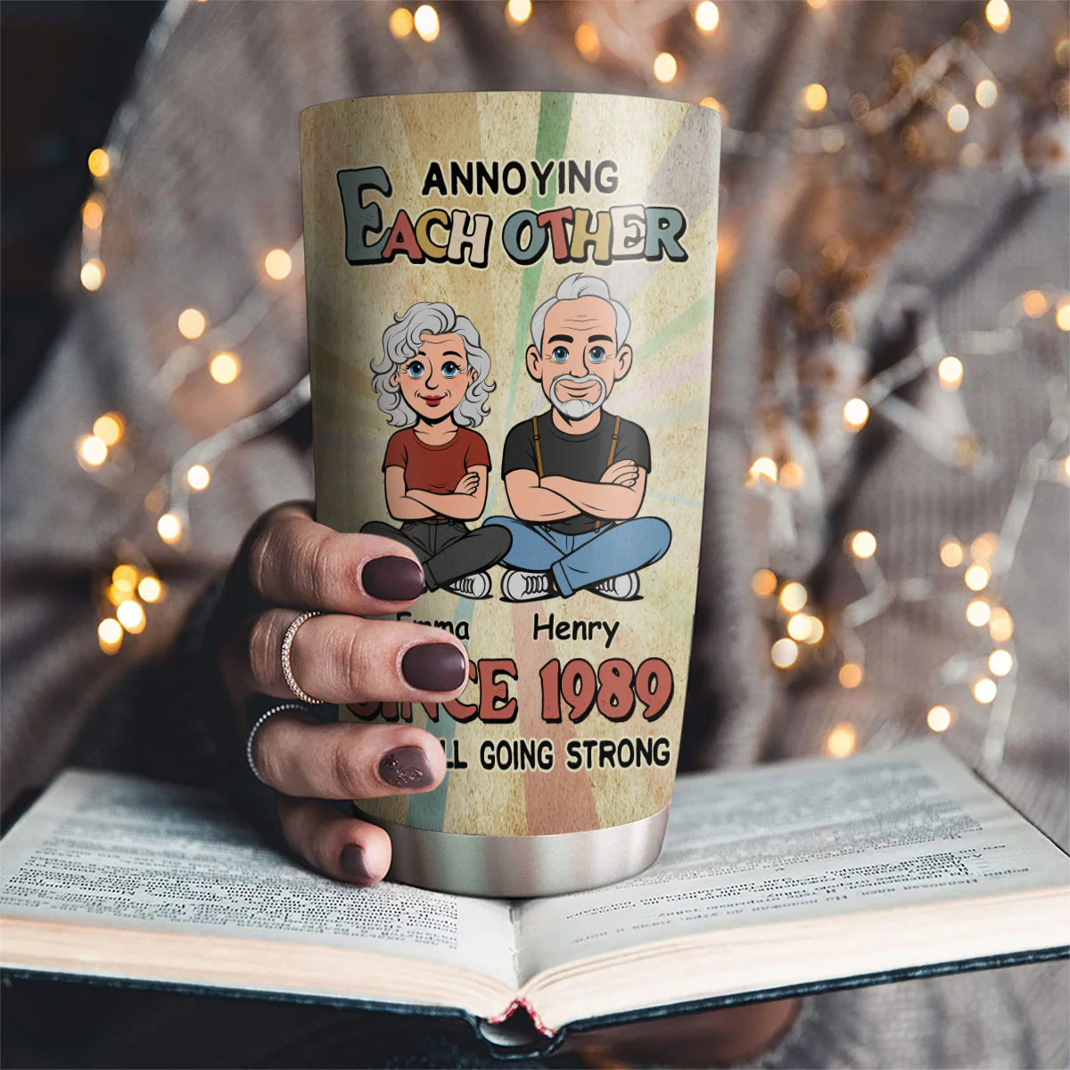 Love You Forever - Personalized Custom Tumbler - Image 2