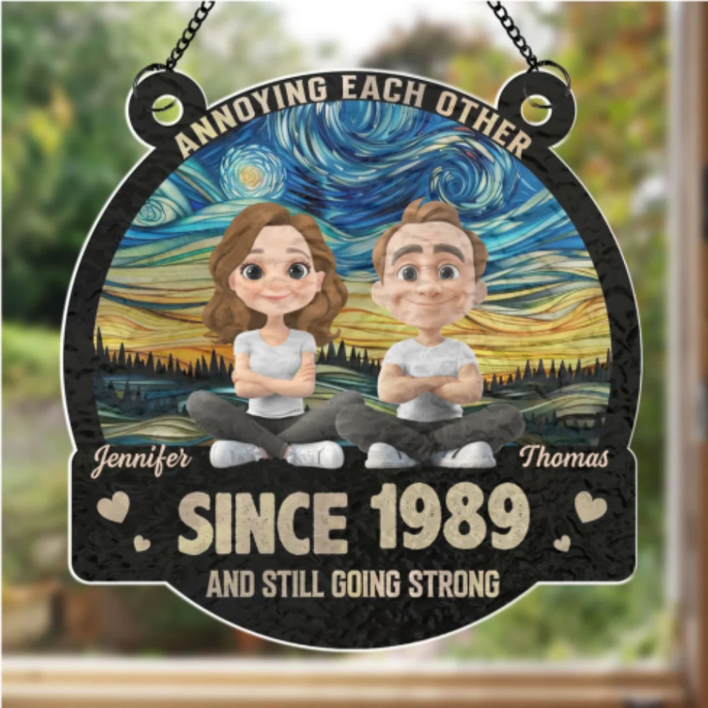 Love You Forever - Personalized Custom Wavy Suncatcher - Image 6